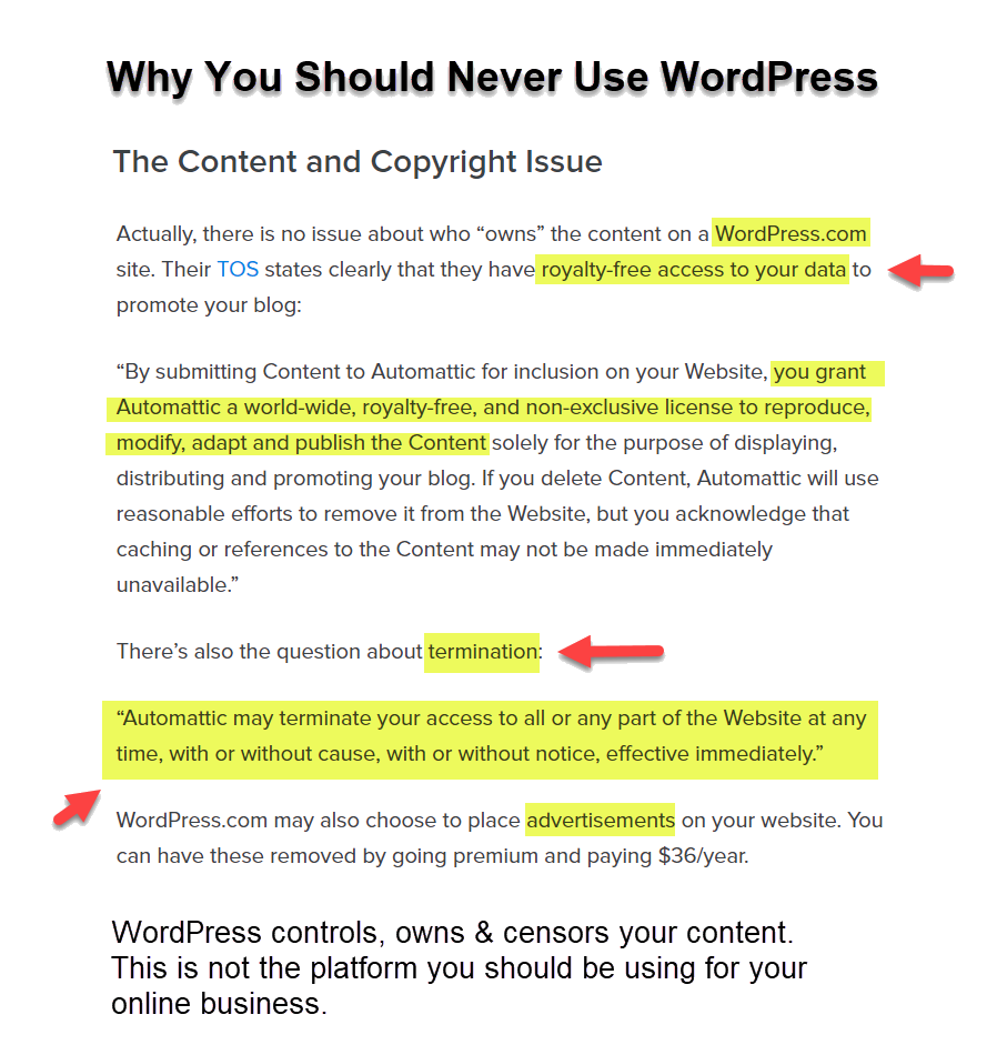 WordPress-Censorship
